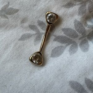 14 kt gold body/belly button jewelry